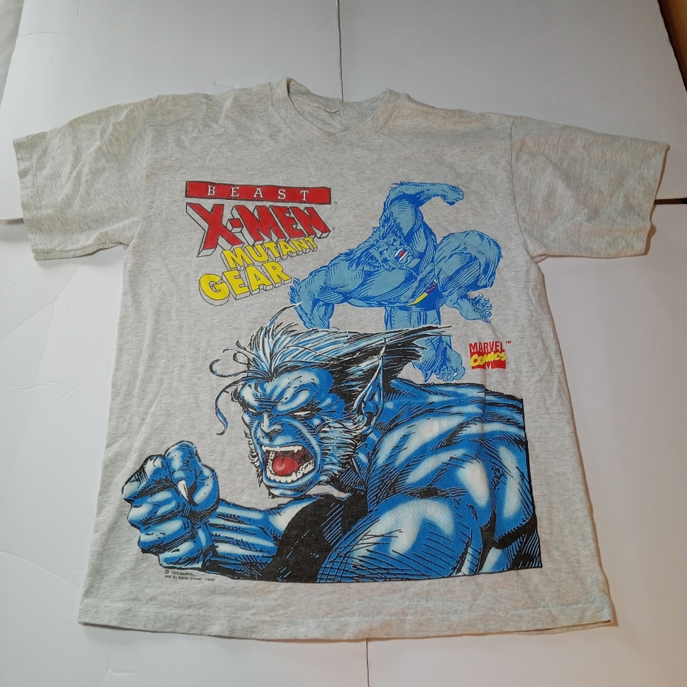 Vintage 1993 signal size L mens Marvel X-Men Beast Graphic T-Shirt